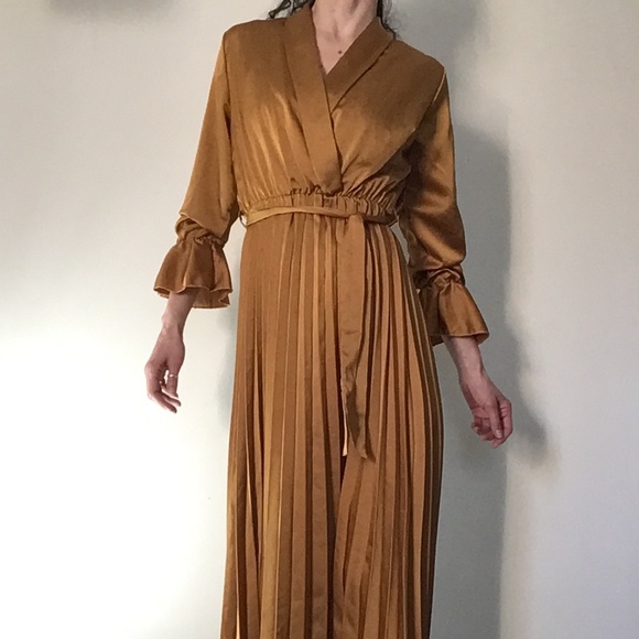 Gold Silk Dress - Picture 6 of 8